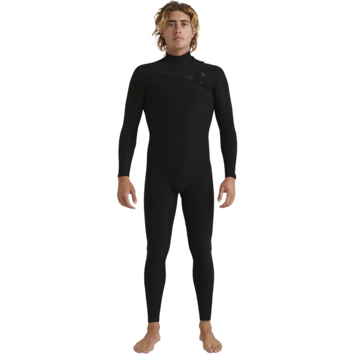 2024 Quiksilver Mens Highline 3/2mm Chest Zip Wetsuit EQYW103210 - Black