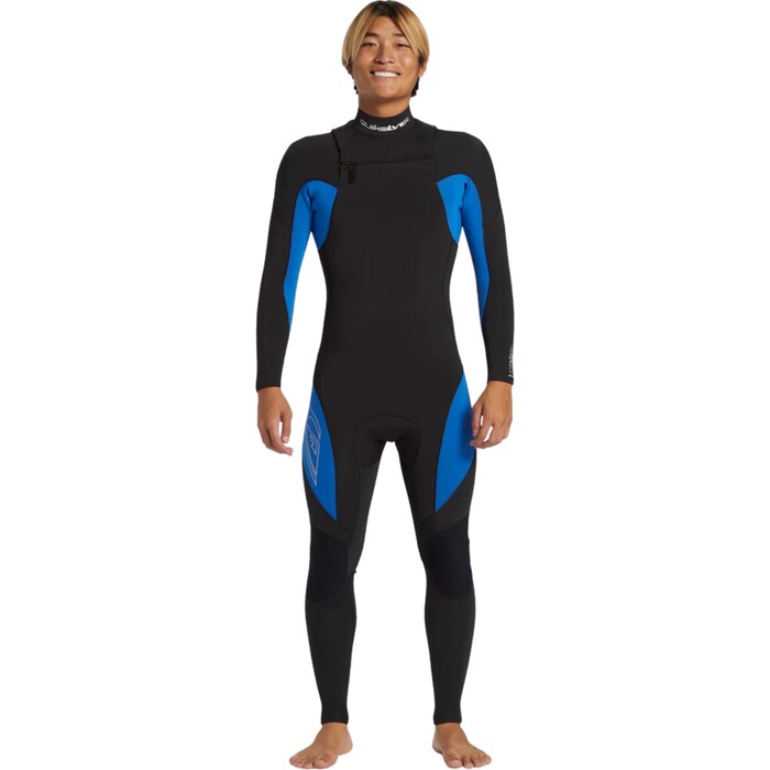 2024 Quiksilver Mnner Mercury 4/3mm Brustreiverschluss Neoprenanzug AQYW103116 - Olympian Blue