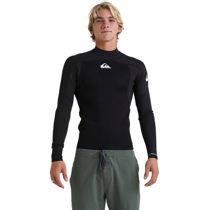 2024 Quiksilver Mens Prologue 1mm Long Sleeve Neoprene Top EQYW803048 - Black