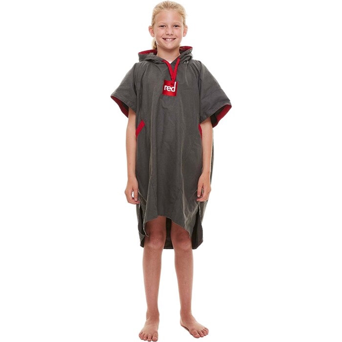 2024 Red Paddle Co Kids Quick Dry Changing Robe / Poncho 0020090060081 - Grey