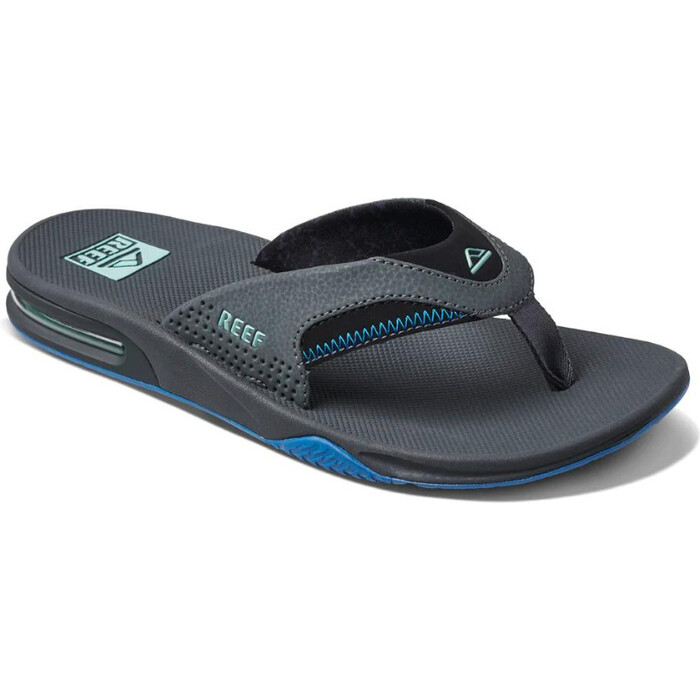 2024 Reef Mens Fanning Sandals CJ2911  - Gunmetal / Ocean