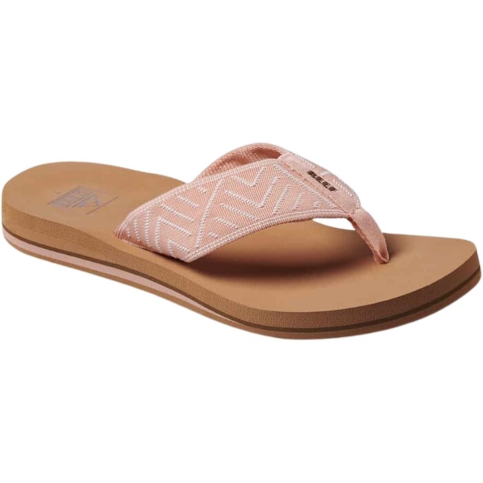 2024 Reef Frauen Frhling Gewebte Flip Flop Sandalen CI6717 - Peach Parfait