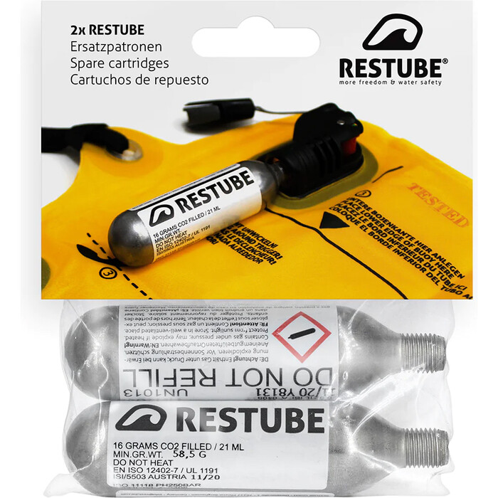 2024 Restube Co2-Patrone 16g 2er Pack 14368