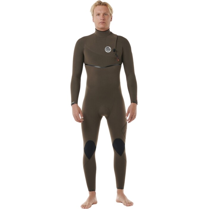 2024 Rip Curl Mens Flashbomb 4/3mm Zip Free Wetsuit 14NMFS - Deep Rock