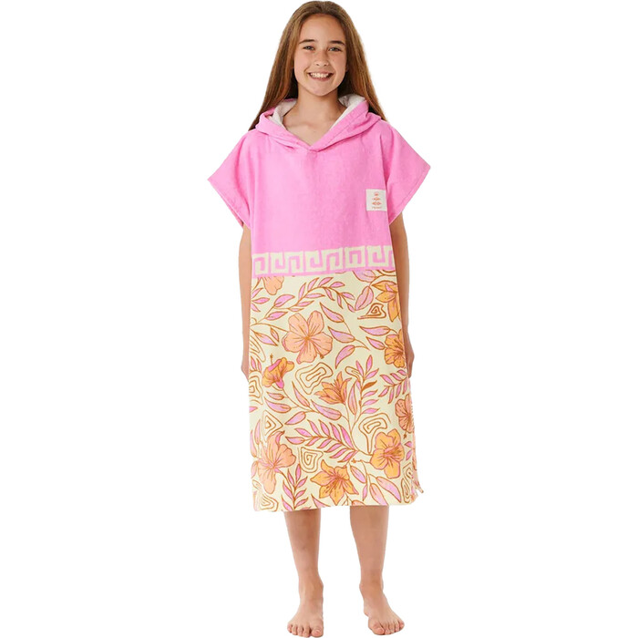 Rip Curl Mdchen Poncho 2024 Gemischtes Kapuzenhandtuch / 00EGTO - Peach