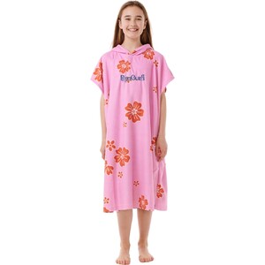 2024 Rip Curl Junior Gemischtes Kapuzenhandtuch 00GGTO - Bright Pink