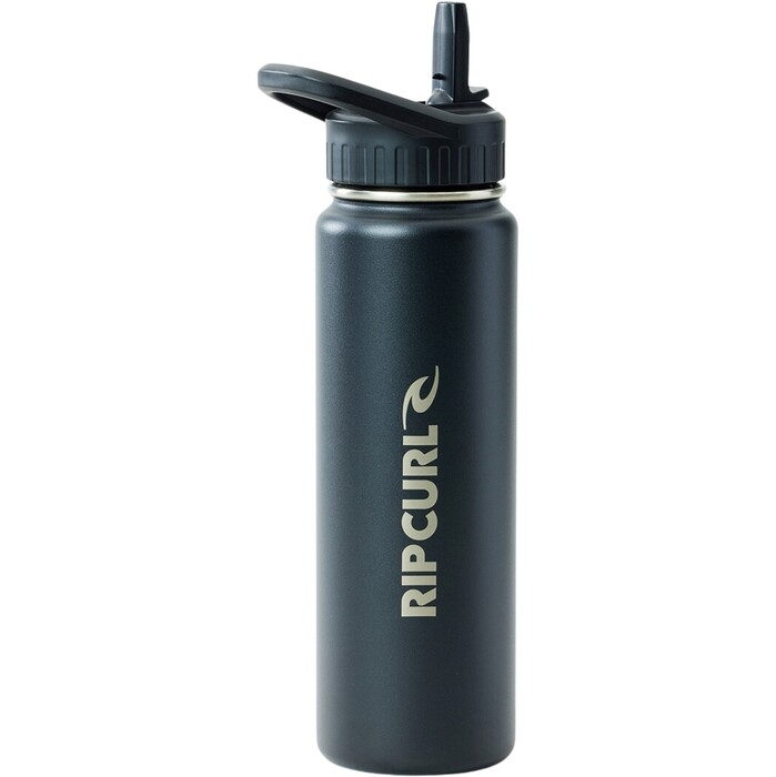 2024 Rip Curl Logo Drink Bottle 710ml / 24oz 14PMUT - Black