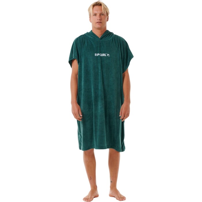 2024 Rip Curl Mnner Brand Hooded Towel 00ZMTO - Blue Green