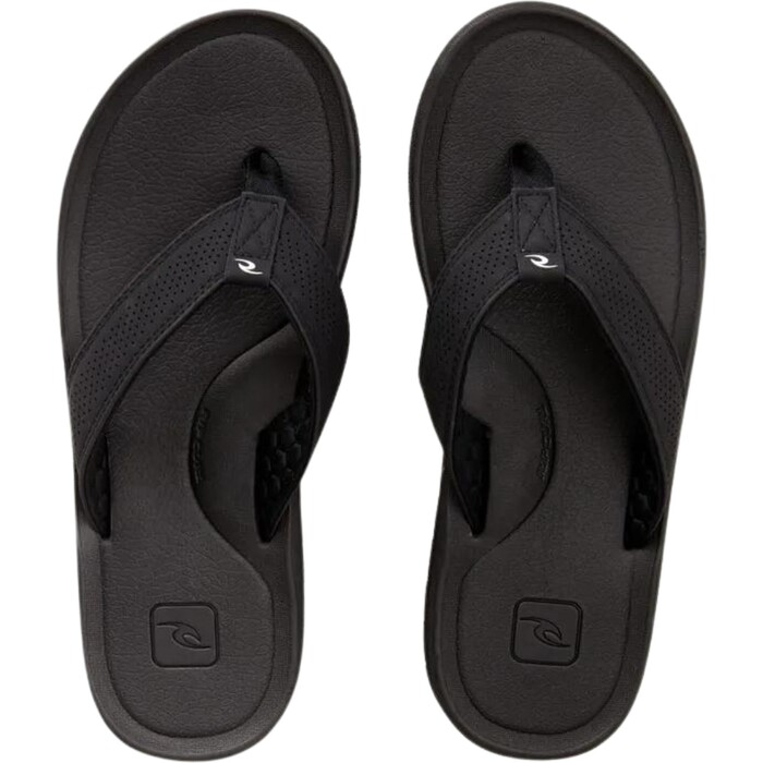 2024 Rip Curl Mnner Chiba Open Toe Flip Flops TCTG47 - Black