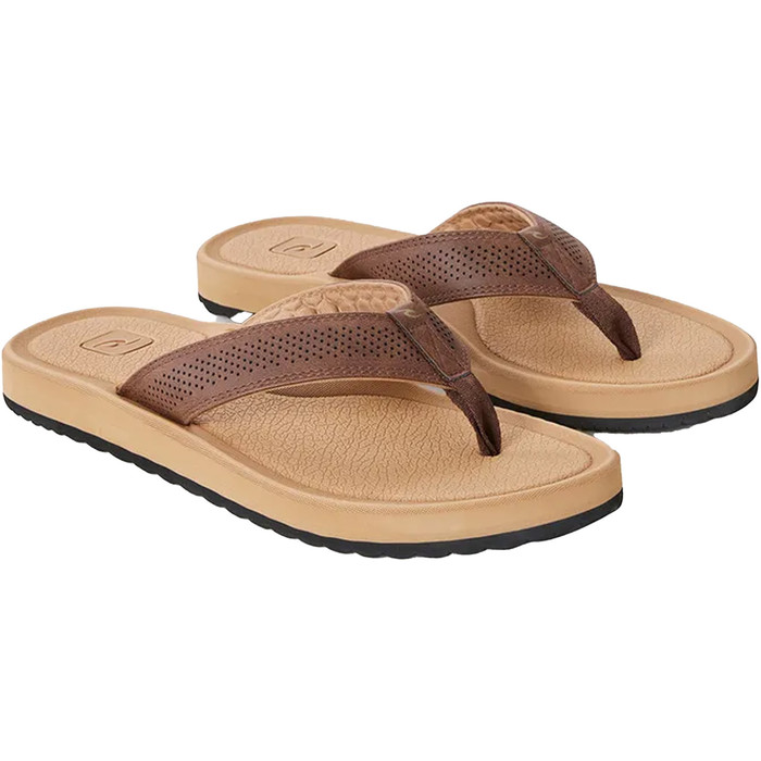 2024 Rip Curl Mnner Chiba Open Toe Flip Flops TCTG47 - Brown / Tan