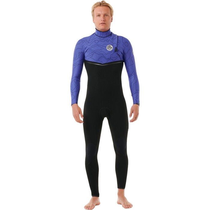 2024 Rip Curl Mens E Bomb 4/3mm Zip Free Wetsuit 14TMFS - Wild Berry