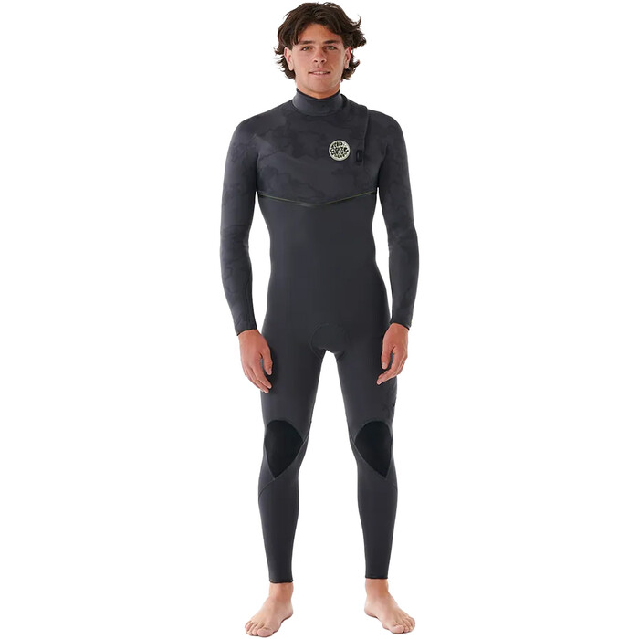 2024 Rip Curl Mens E-Bomb 3/2mm Zip Free Wetsuit 160MFS - Charcoal