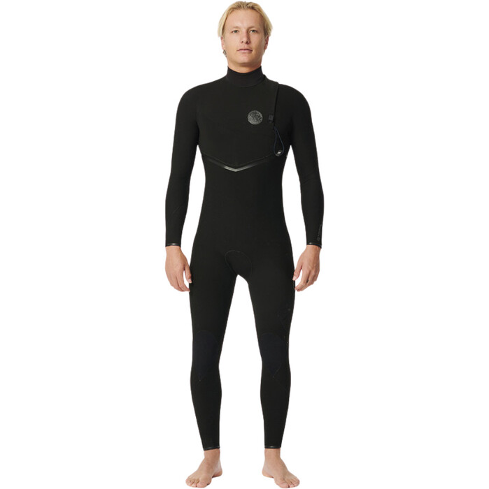 2024 Rip Curl Mnner Flashbomb 4/3mm Zip-frei Neoprenanzug 14NMFS - Black