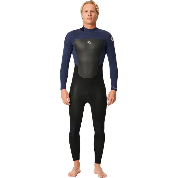 2024 Rip Curl Mens Omega 3/2mm E-Stitch Back Zip Wetsuit 15JMFS - Slate