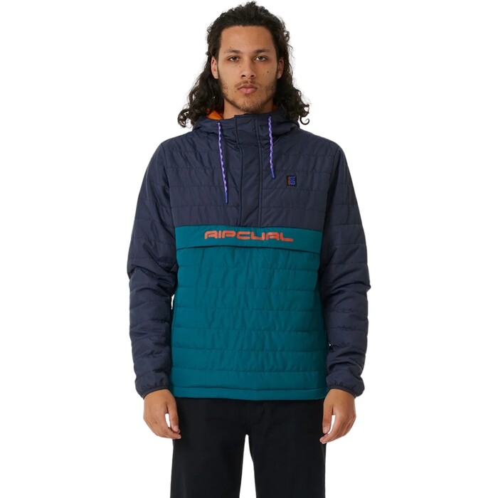 2024 Rip Curl Mens Search Anorak Puffer 01HMJA - Purple Night