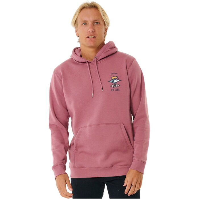 2024 Rip Curl Mens Search Icon Hooded Fleece CFEGL9 - Mushroom