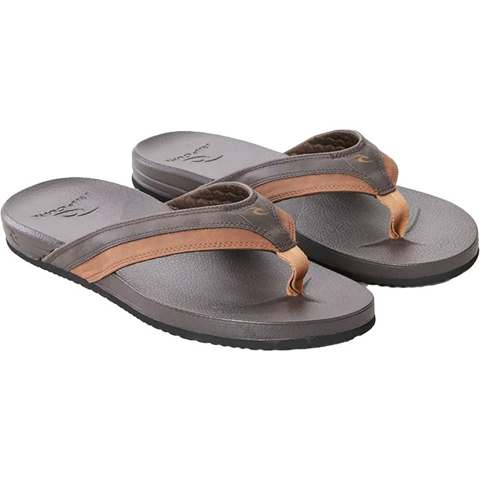 2024 Rip Curl Mnner Soft Top Open Toe Flip Flops 1B9MOT - Brown / Tan