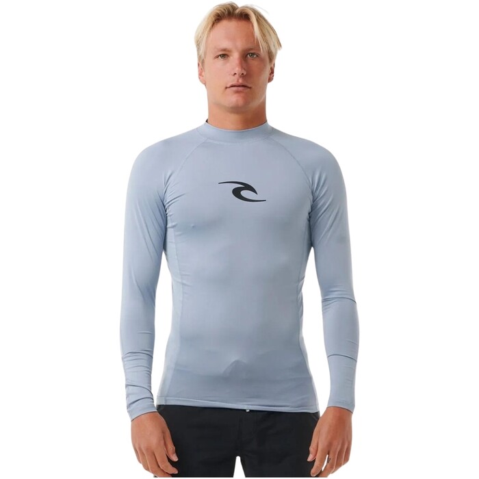 Rip Curl Mnner 2024 Waves UPF Perf Long Sleeve Lycra Weste 141MRV - Sparky Blue