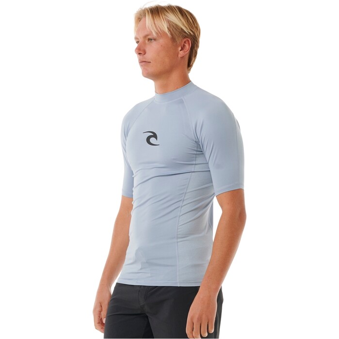 Rip Curl Mnner 2024 Waves UPF Perf Kurzarm-Lycra-Weste 142MRV - Sparky Blue