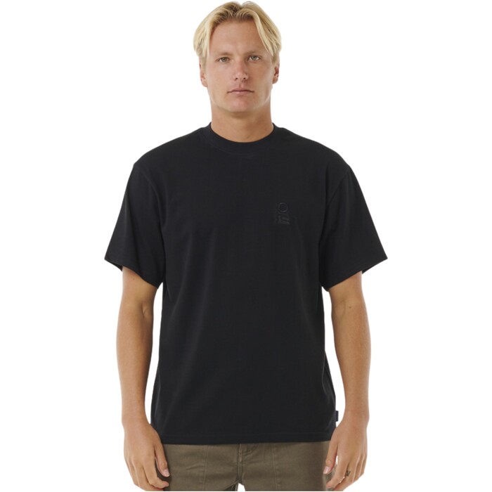 2024 Rip Curl Mnner Search Embriodery Tee 0JCMTE - Black