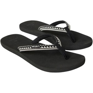 Rip Curl Frauen Black 2024 Open Toe Freedom Bloom Flip Flops 150WOT - / Off White