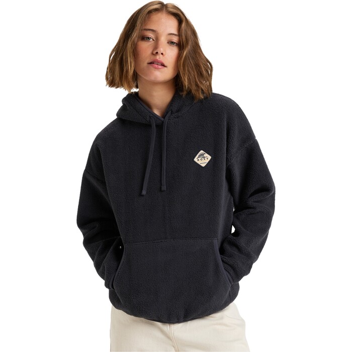 2024 Roxy Frauen Cool Calling Fleece Hoodie ERJPF03168 - Phantom