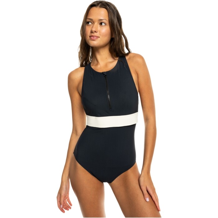 2024 Roxy Womens Active High Perf One Piece ERJX103660 -Anthracite