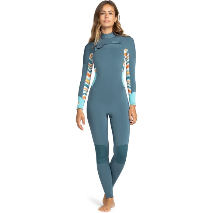 2024 Roxy Womens Swell Series 5/4/3mm Chest Zip Wetsuit ERJW103128 - Starglazer