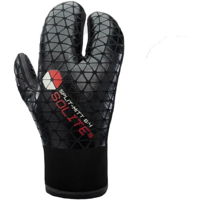 Solite 4mm 2024 6/ Split-Mitt Neopren-Handschuhe 22019 - Black