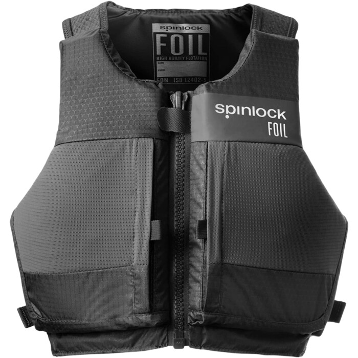 2024 Spinlock Foil Front Zip 50N Buoyancy Aid SLFBA - Black