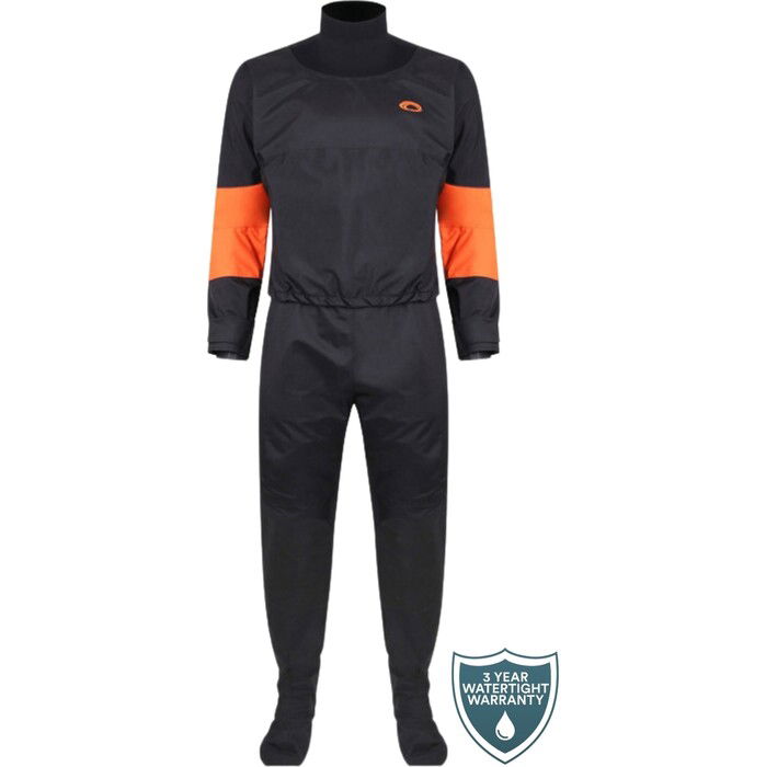 2024 Typhoon Roan Hinge Zip Drysuit 100184 - Orange / Graphite