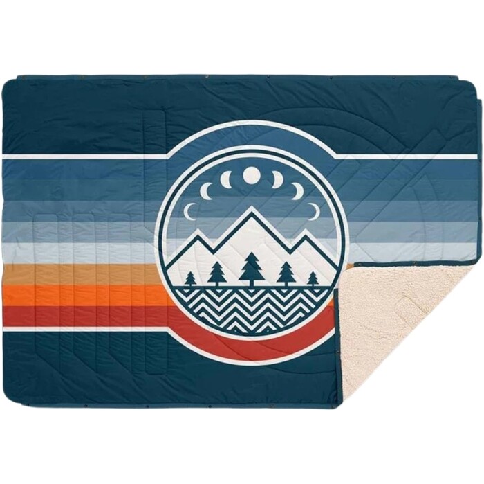 2024 Voited Fleece Mini Traveller Blanket - V24UN04BLMTCCA2 - Camp Vibes Two