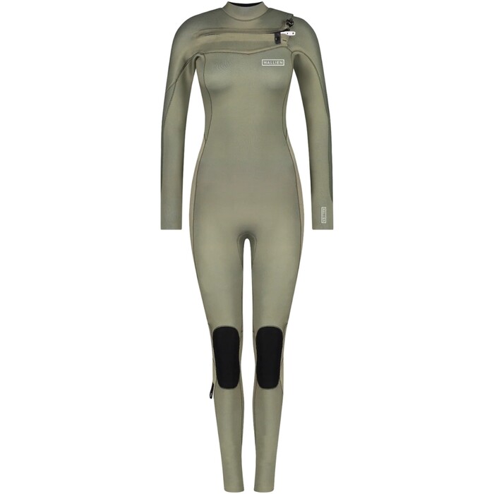 2024 Wallien Womens Nikki van Dijk 4/3mm Chest Zip Wetsuit 101009003 - Moon