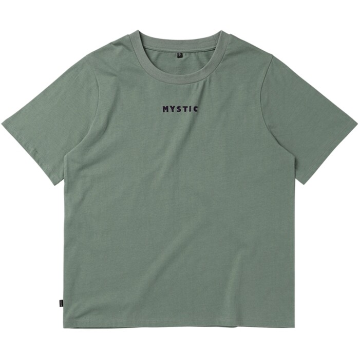 2024 Mystic Womens Brand Seasonal Tee 35125.250525 - Frozen Green