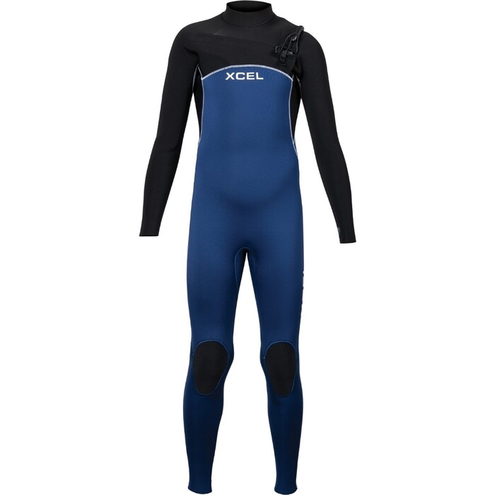 2024 Xcel Junior Comp 5/4mm Chest Zip Wetsuit KN54ZXC4BU - Navy / Black