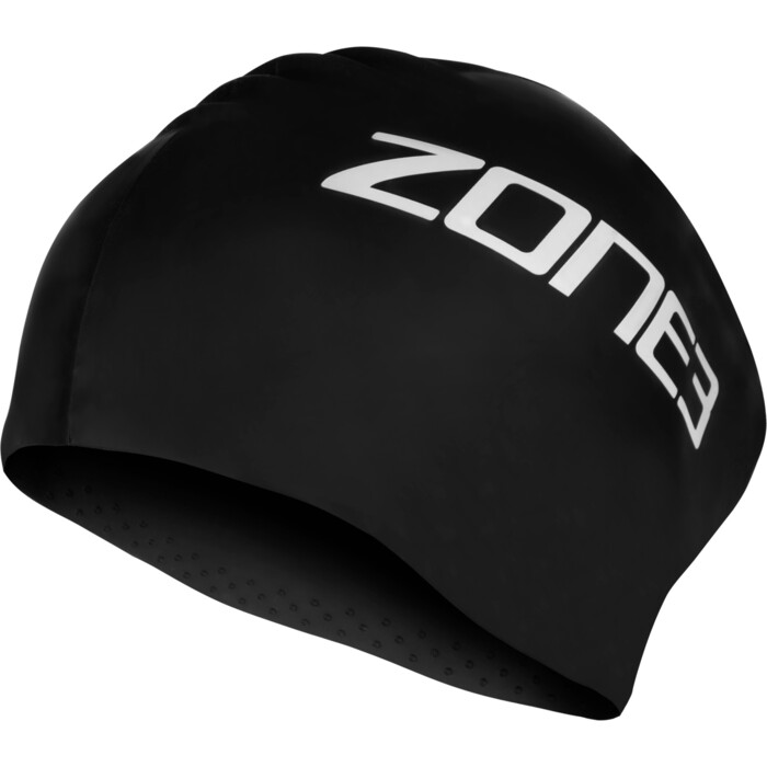 2024 ZONE3 Long Hair Swim Cap SA24LHCAP101 - Black