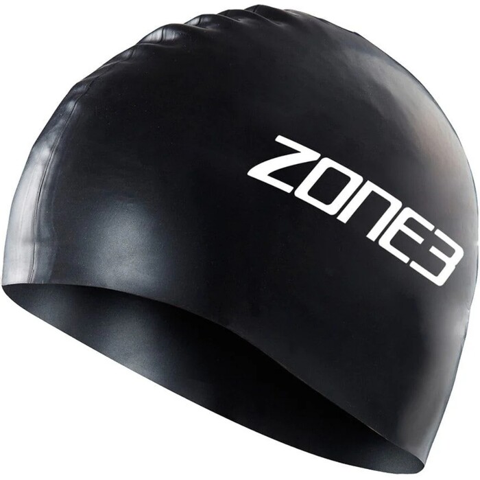 2024 ZONE3 Silikon-Schwimmkappe SA24SCAP - Black