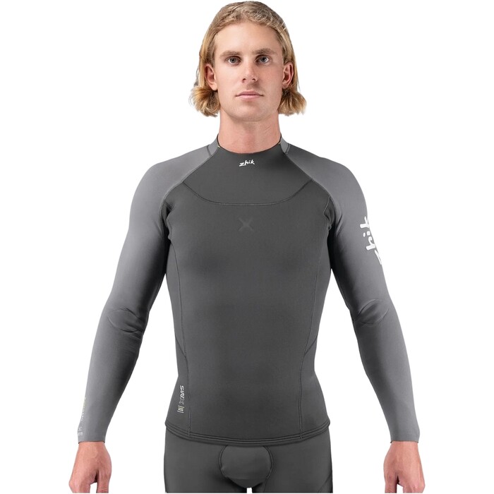 2024 Zhik Mens Superwarm X Neoprene Wetsuit Top DTP-1180-GRY - Grey