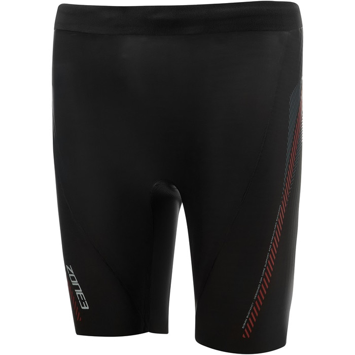 2024 Zone3 Premium Aerodome Elite 5/3mm Neopren Auftriebskörper Badeshorts NA18MBSP101 - Black / Rot