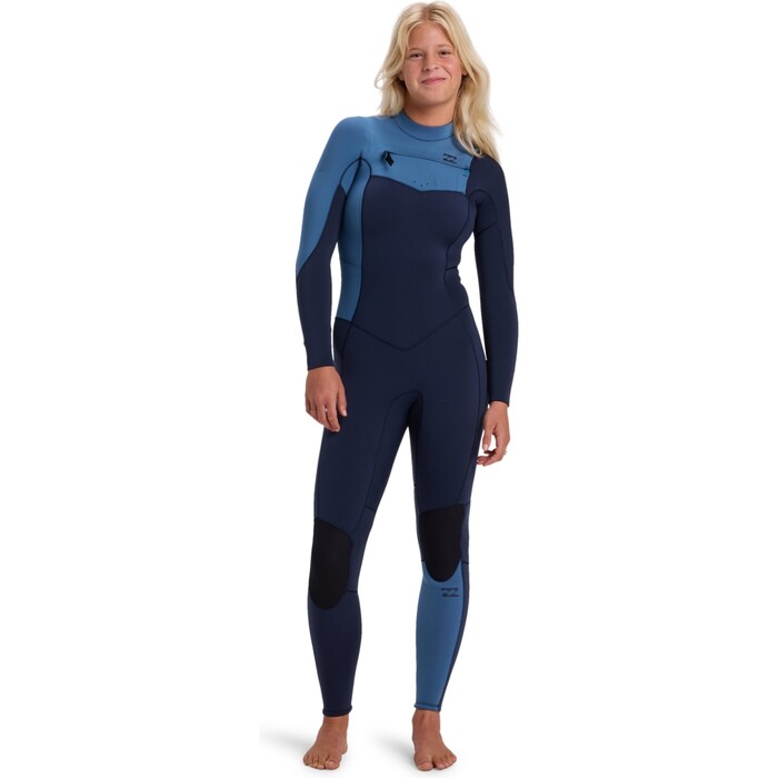 2025 Billabong Frauen Synergy Natural 4/3mm Brustreiverschluss Neoprenanzug 24BW193400 - High Tide