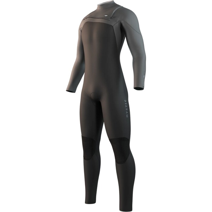 2025 Mystic Mens Motion 4/3mm Chest Zip Wetsuit 35000.250007 - Black