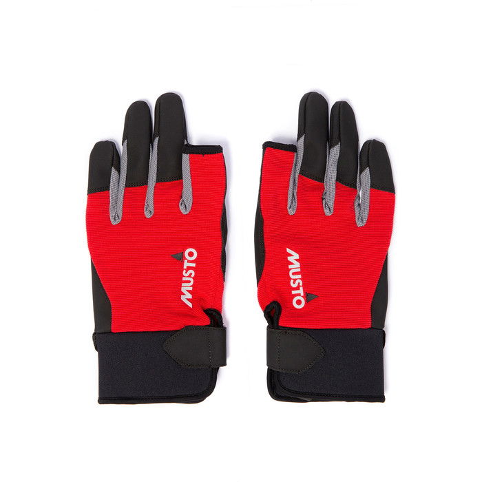 2024 Musto Essential Segeln Langfingerhandschuhe Augl002 - Rot