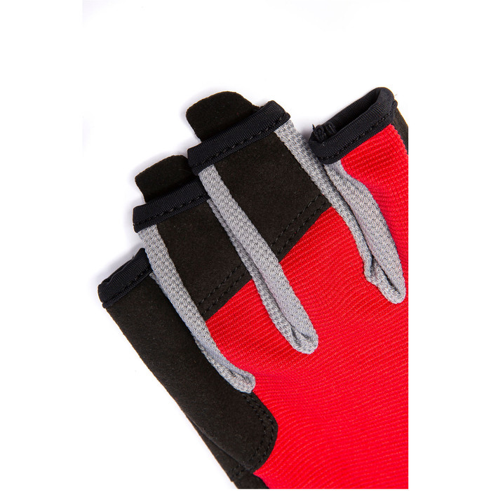 2024 Musto Essential Sailing Short Finger Gloves AUGL003 - Red