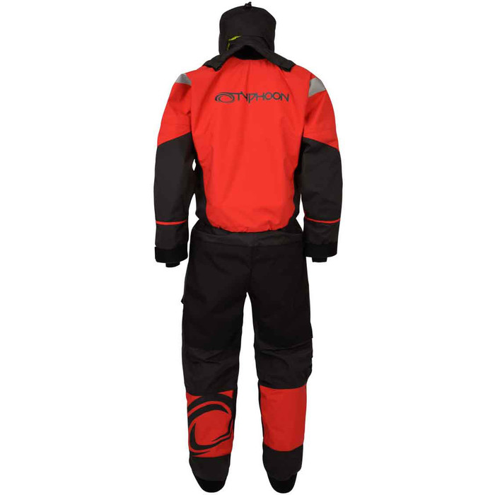 2024 Typhoon PS440 Trockentauchanzug Mit Scharniereinstieg Drysuit - Rot / Grau