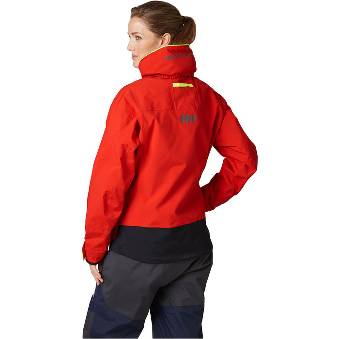 2024 Helly Hansen Womens Pier Coastal Sailing Jacket 34177 - Alert Red