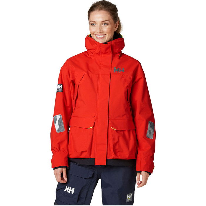 2024 Helly Hansen Womens Pier Coastal Sailing Jacket 34177 - Alert Red