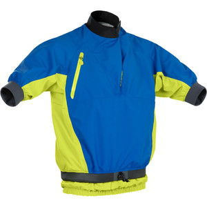 2024 Palm Mens Mistral Short Sleece Kayak Jacket 12508 - Cobalt / Citrus