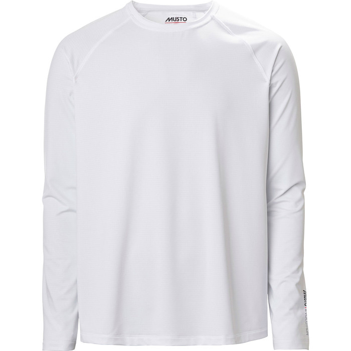 2024 Musto Mens Evolution Long Sleeve Sunblock Tee 2.0 81155 - White