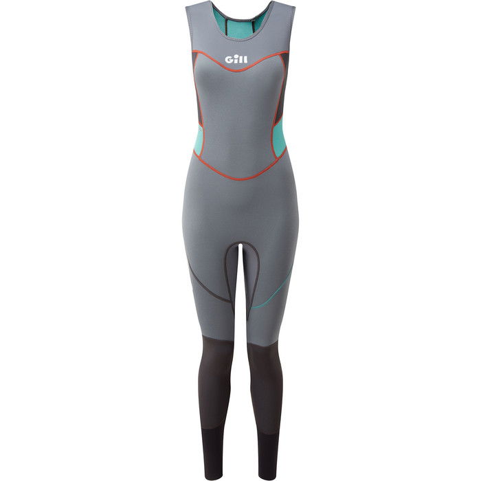 2024 Gill Womens Zenlite 2mm Flatlock Skiff Wetsuit 5002W - Steel Grey