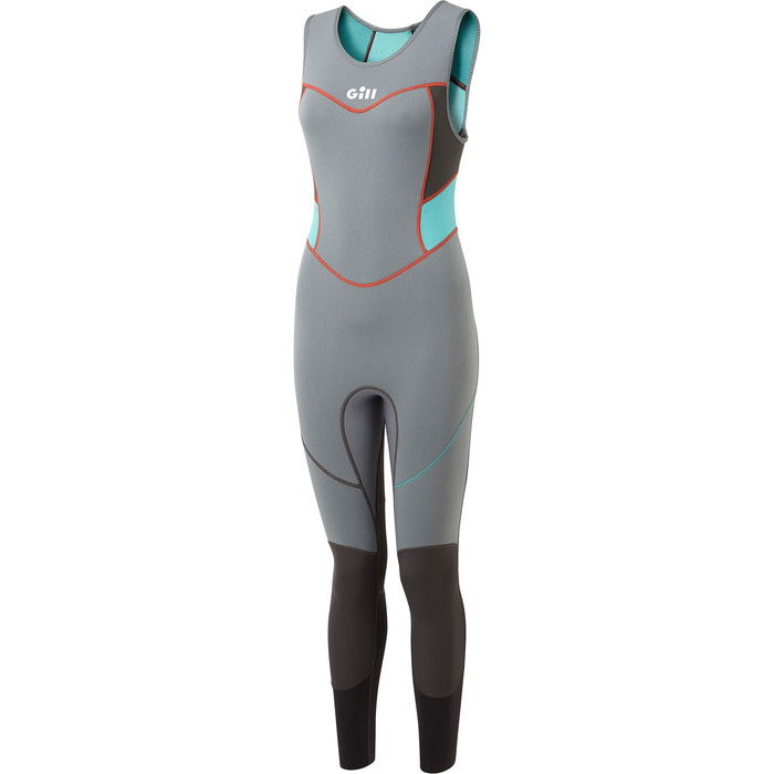 2024 Gill Womens Zenlite 2mm Flatlock Skiff Wetsuit 5002W - Steel Grey